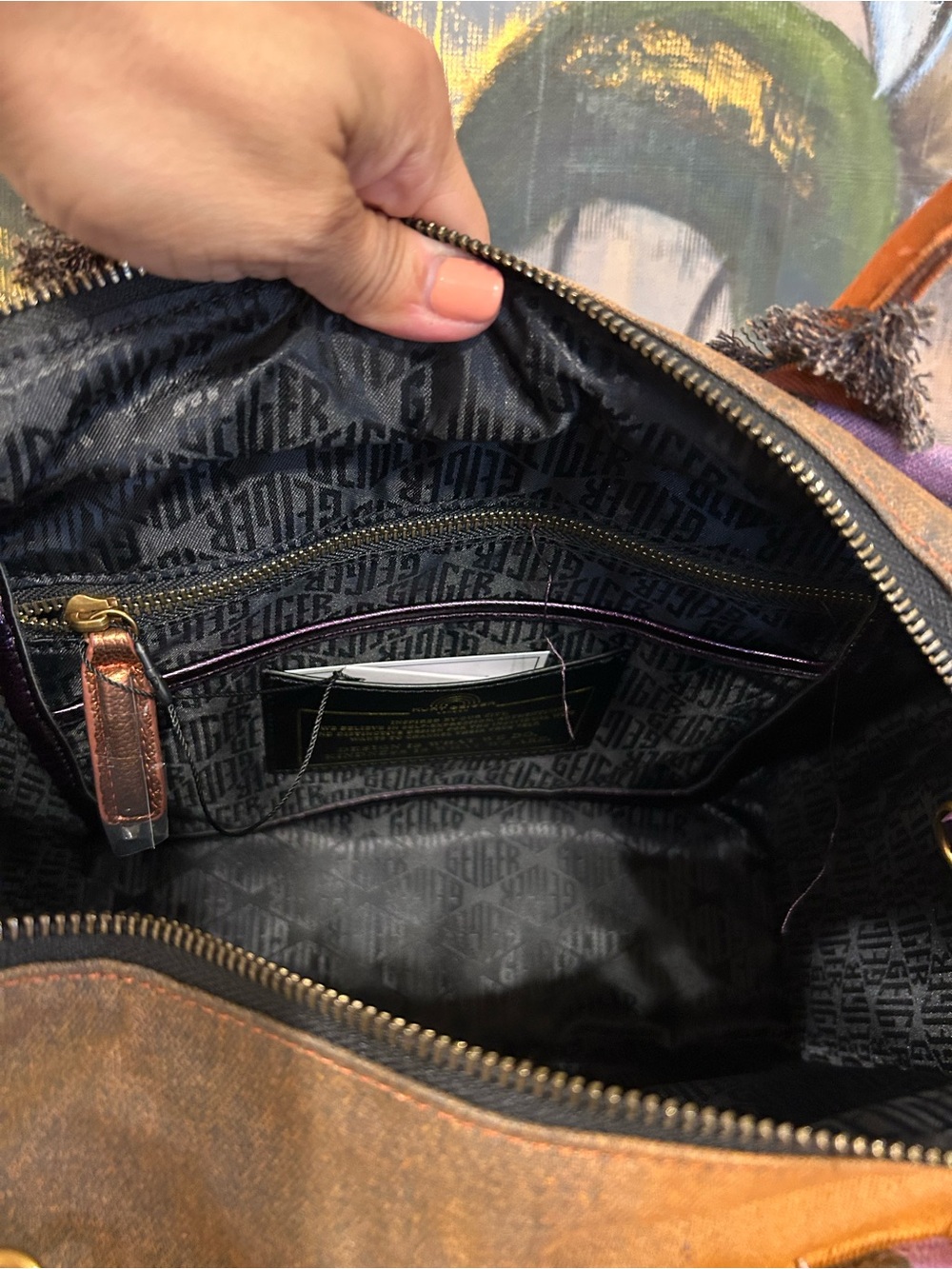 Kurt Geiger Denim MultiColor Tote-NWT - Picture 9 of 14